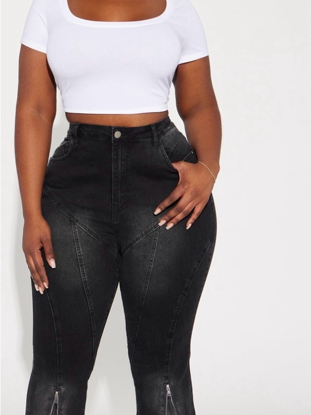 Fashion Nova High-Rise Black Sculpted Jeans NWOT